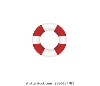 Lifebuoy vector illustration isolated on white background