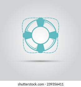 lifebuoy vector isolated logo