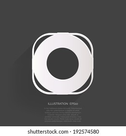 Lifebuoy web icon.