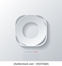 Lifebuoy web icon.