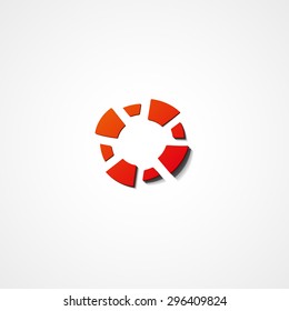 Lifebuoy web icon on white background