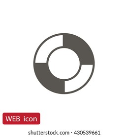  lifebuoys icon illustration
