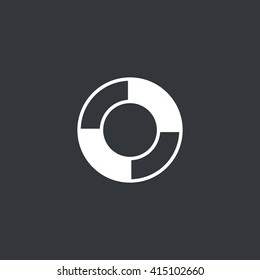 lifebuoys icon vector