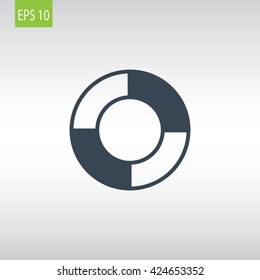  lifebuoys icon vector, 