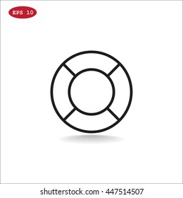 lifebuoys icon vector
