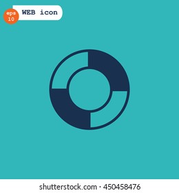 lifebuoys icon vector.
