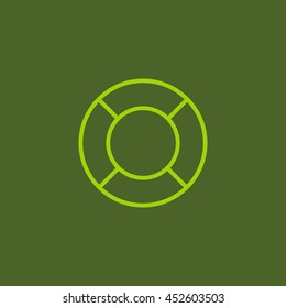 lifebuoys icon vector