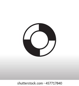 lifebuoys icon vector.