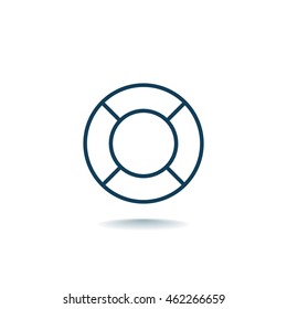 lifebuoys icon vector