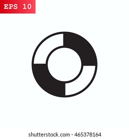 lifebuoys icon vector.