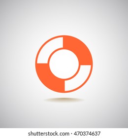 lifebuoys icon vector.
