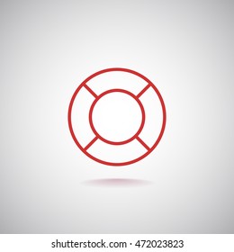 lifebuoys icon vector