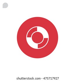 lifebuoys icon vector.