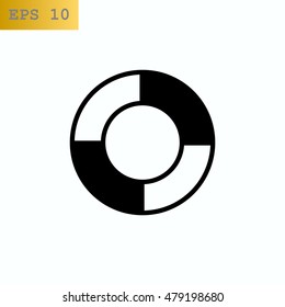 lifebuoys icon vector.