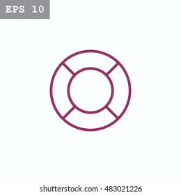lifebuoys icon vector