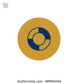 lifebuoys icon vector.