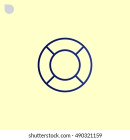 lifebuoys icon vector
