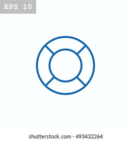 lifebuoys icon vector