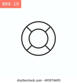 lifebuoys icon vector