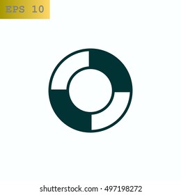 lifebuoys icon vector.