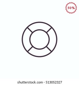 lifebuoys icon vector