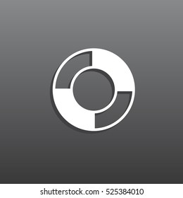 lifebuoys icon vector.