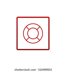 lifebuoys icon vector