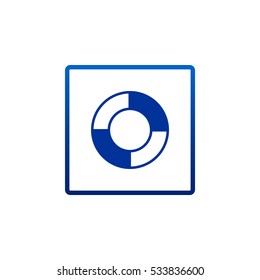 lifebuoys icon vector.