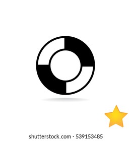 lifebuoys icon vector.