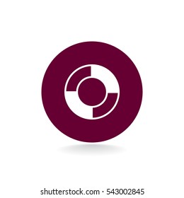 lifebuoys icon vector.