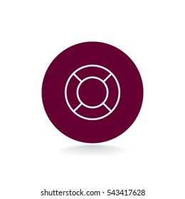lifebuoys icon vector