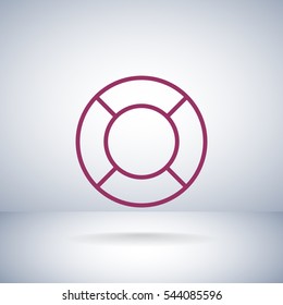 lifebuoys icon vector
