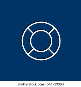 lifebuoys icon vector