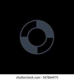 lifebuoys icon vector