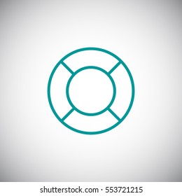 lifebuoys icon vector