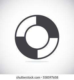 lifebuoys icon vector.