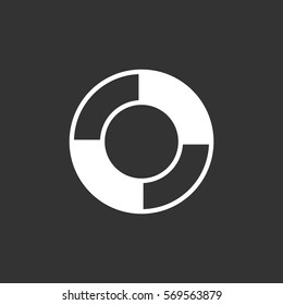 lifebuoys icon vector.