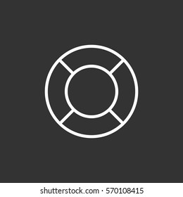 lifebuoys icon vector