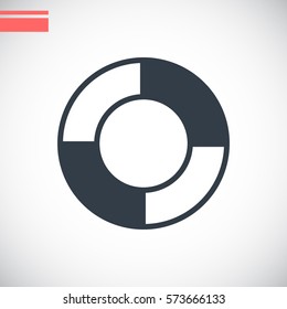 lifebuoys icon vector.