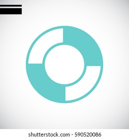 lifebuoys icon vector.