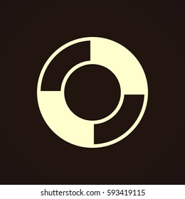 lifebuoys icon vector.