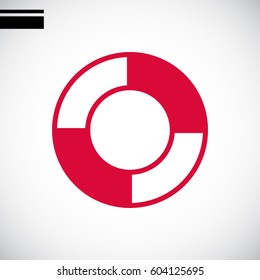 lifebuoys icon vector.