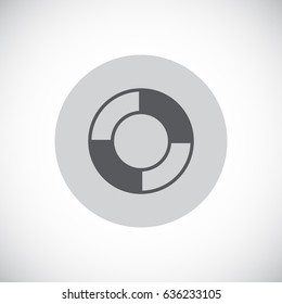 lifebuoys icon vector.