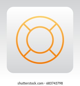 lifebuoys icon vector