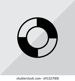 lifebuoys icon vector.