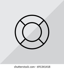 lifebuoys icon vector