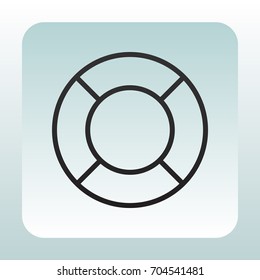 lifebuoys icon vector