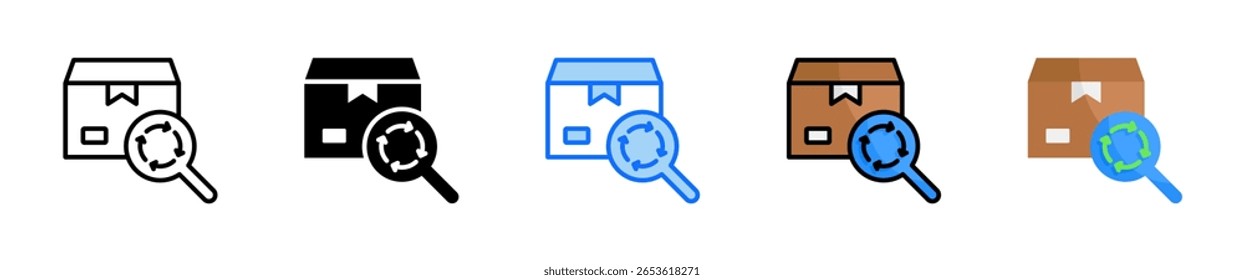 Lifecycle Analysis Icon Set Multiple Style Collection