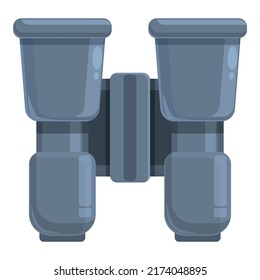 Lifeguard binoculars icon cartoon vector. Life safety. Ocean swim