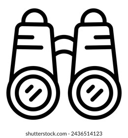 Lifeguard binoculars icon outline vector. Emergency equipment. Beware the sharks